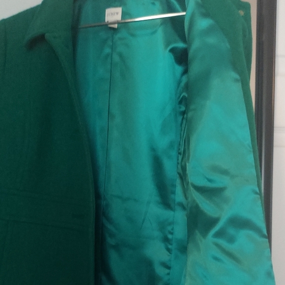 J. Crew Classic Green Pea Coat - Picture 9 of 10